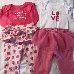 Brand new baby girl two outfit set